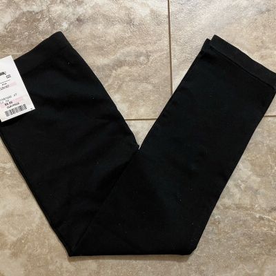 NWT Poof Juniors Women Size M/L Black Footless Tights